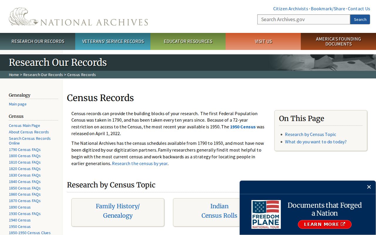 Goleta people directories paired with National Archives census research